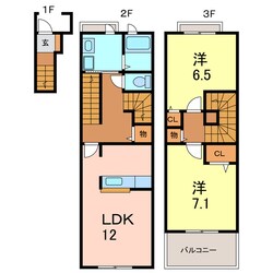 アライブレジデンス志の物件間取画像